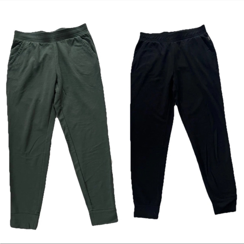 Eddie Bauer Lounge Womens Joggers Pants S Green Black Minimalist 2 Pack Bundle